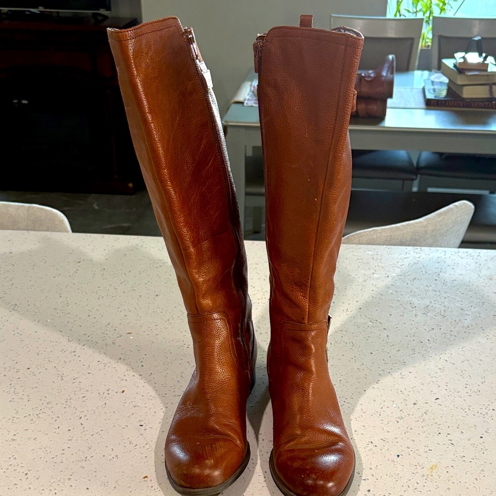 Naturalizar Brown Leather Knee-High Boots. As is. No Refunds.